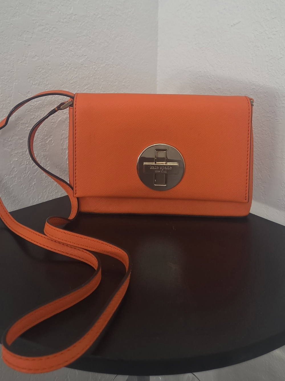 Kate Spade Valencia Newbury Lane Sally Turnlock Crossbody Bag - Orange